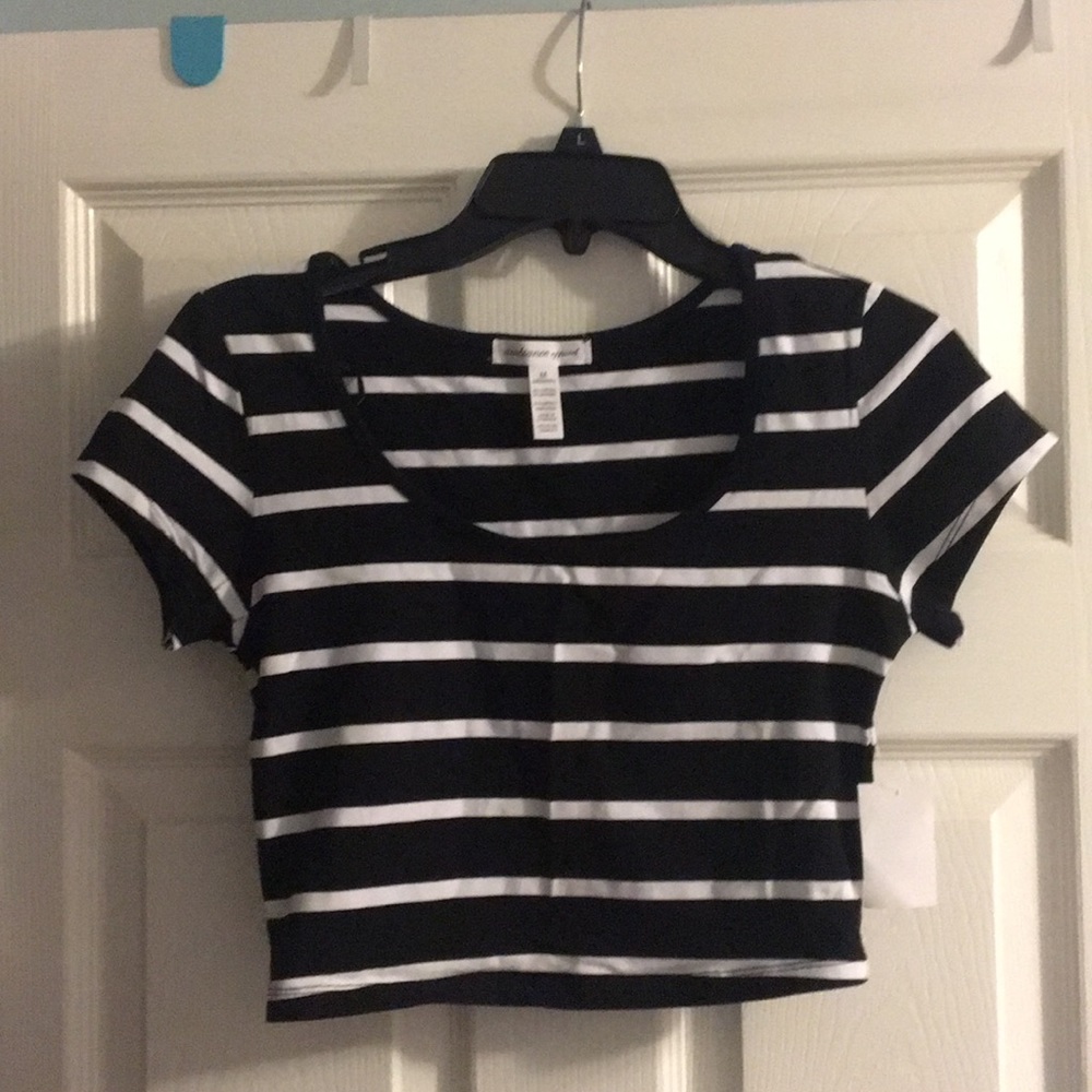 Striped crop top